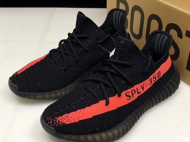 350 Adidas Boost BY9612 V2 Yeezy Core Red Black 1011